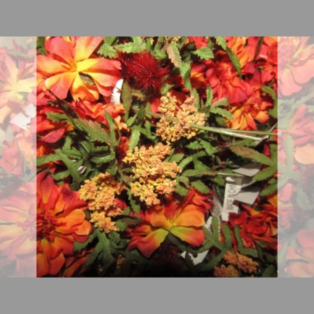 8 " 6 Dozen Marigold/Heather Pom Pom